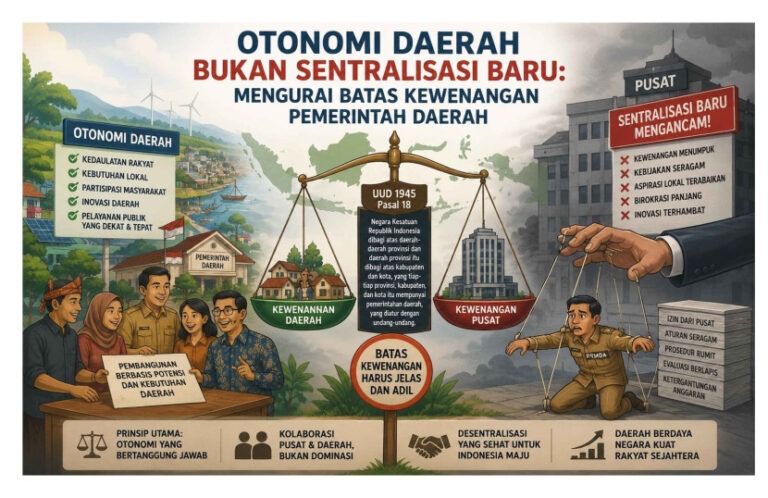 Kewenangan pemerintah daerah dalam otonomi